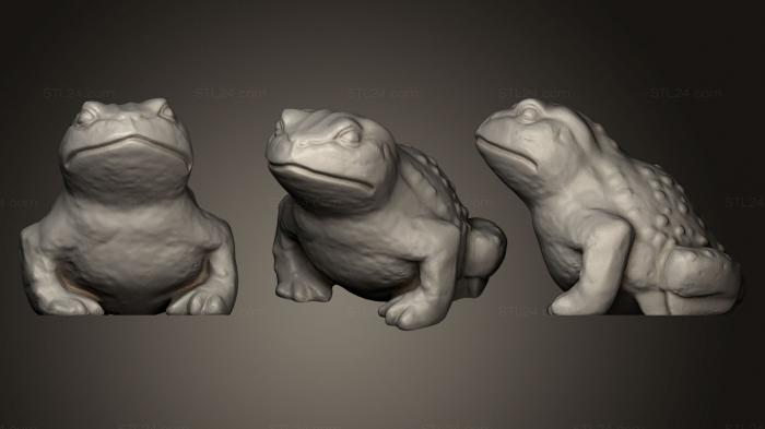 Animal figurines (Toad Sculpture 3, STKJ_0647) 3D models for cnc